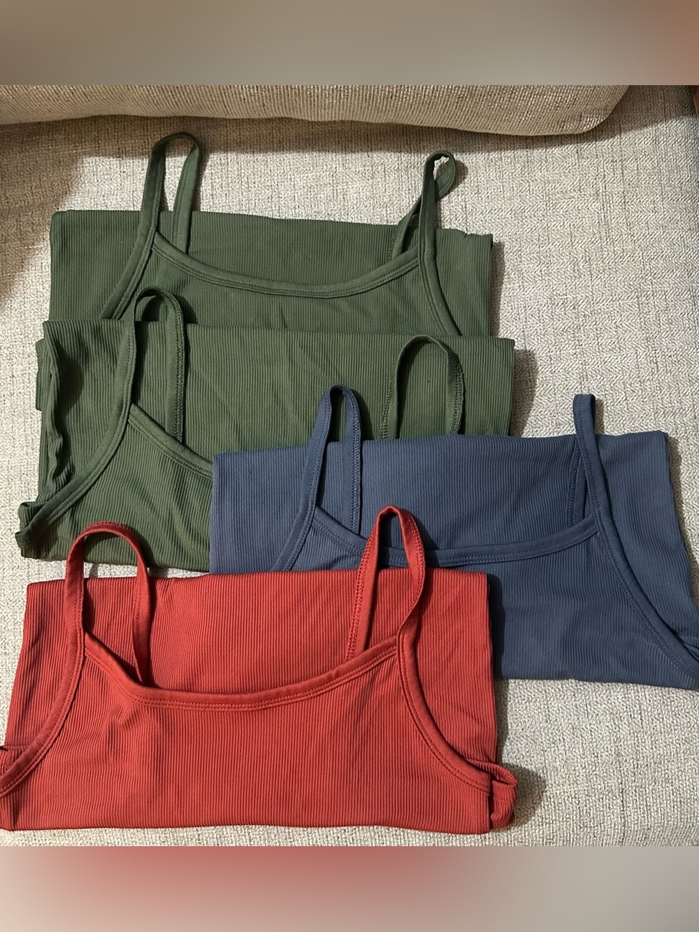 4 Ribbed Tank Tops - Picture 2 of 3